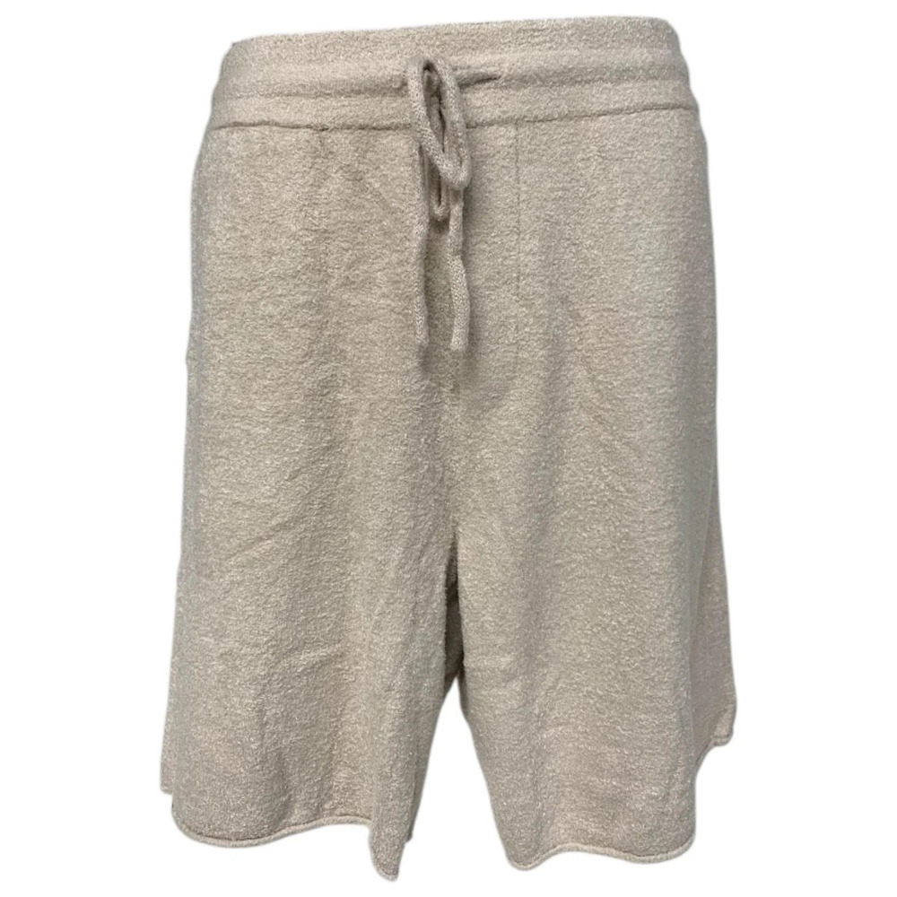 Barefoot Dreams Men's CozyChic Lite Rolled Edge Shorts Stone - Regular